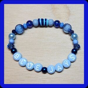 Blue Jays Friendship Bracelet, Size 6"